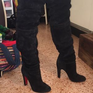 christian louboutin thigh high